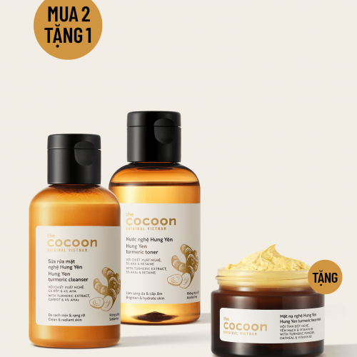 Combo sáng da từ nghệ Hưng Yên - Tặng mặt nạ nghệ Hưng Yên 30ml