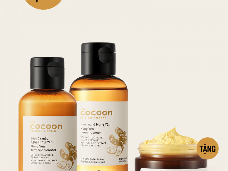 Combo sáng da từ nghệ Hưng Yên - Tặng mặt nạ nghệ Hưng Yên 30ml