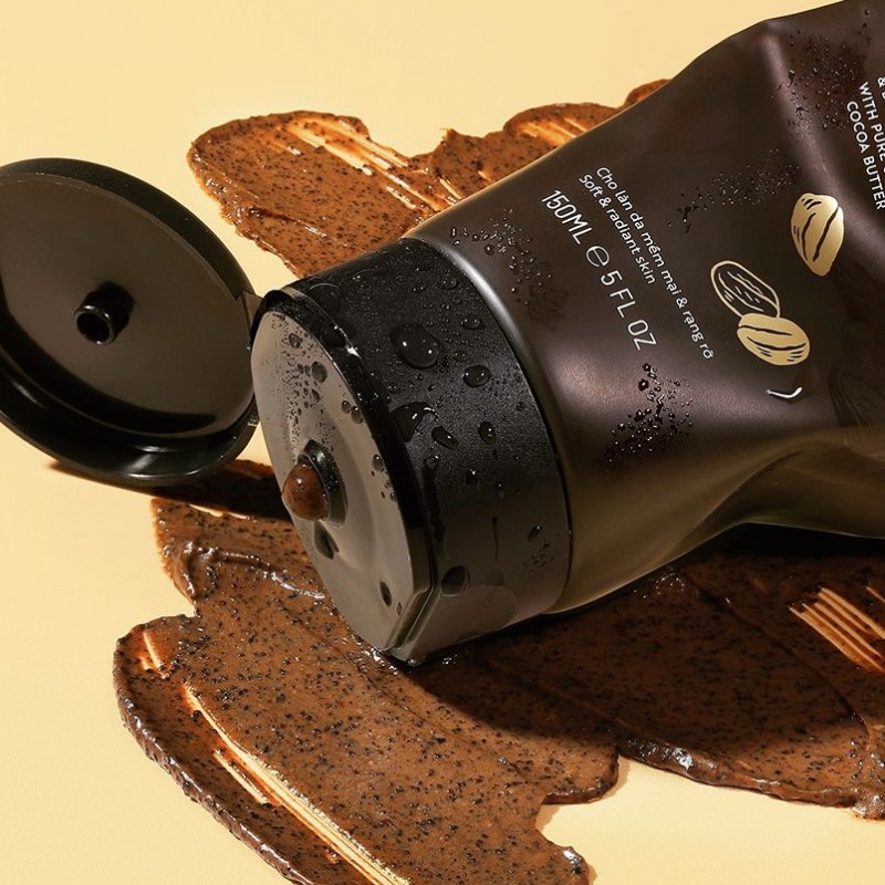 Combo làm sạch da chết toàn diện từ cà phê Đắk Lắk - Tặng 1 tẩy da chết môi cà phê Đắk Lắk 5g