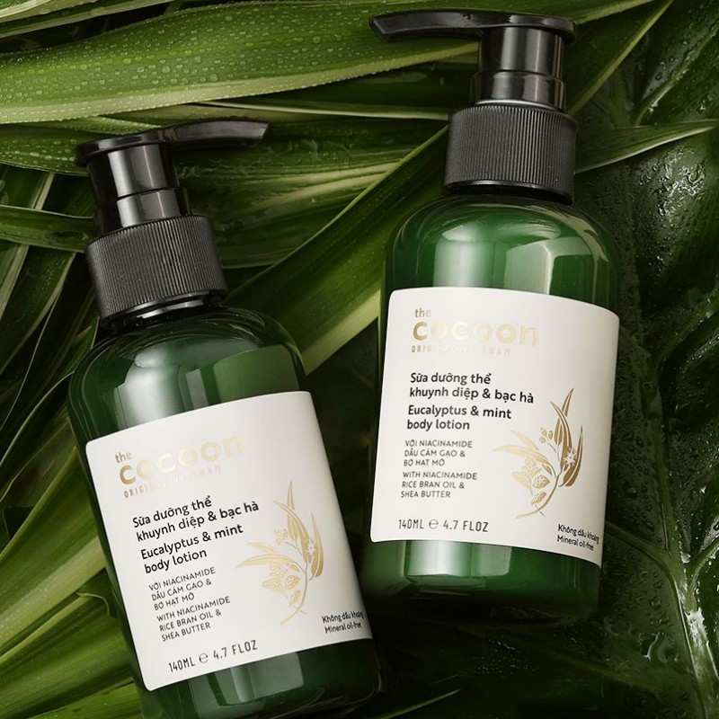 Sữa dưỡng thể khuynh diệp & bạc hà 140ml