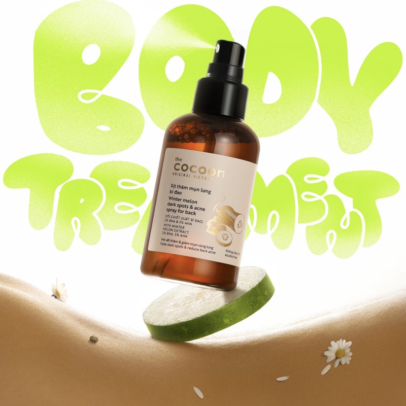 Xịt giảm thâm mụn lưng chiết xuất bí đao